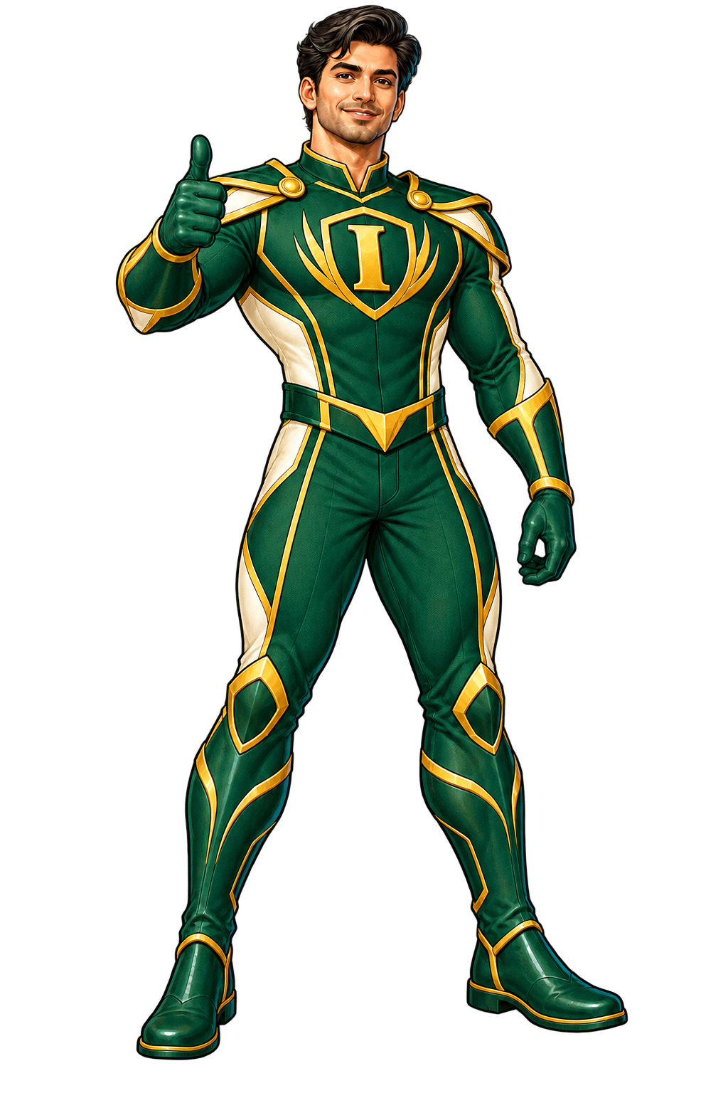 Male INFINPRO character pose: Approval