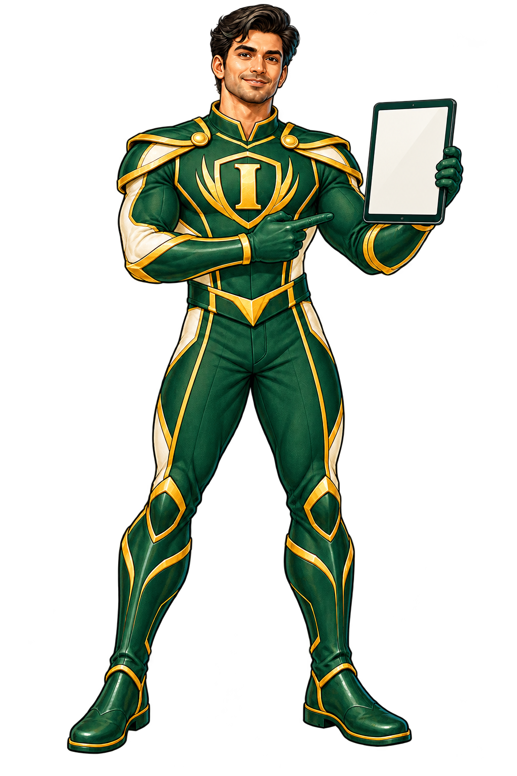 Male INFINPRO character pose: Digital guidance