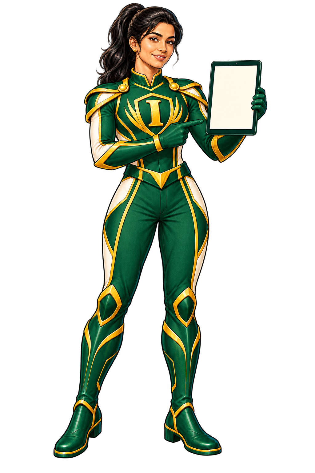 Female INFINPRO character pose: Digital guidance