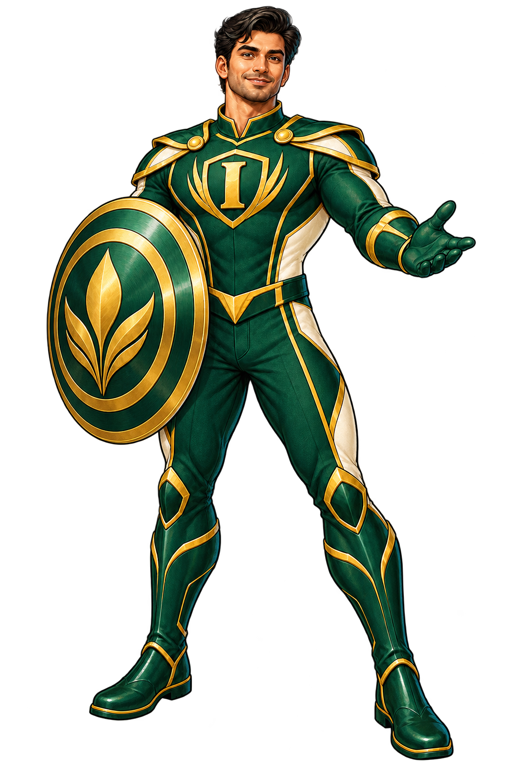 Male INFINPRO character pose: Protection