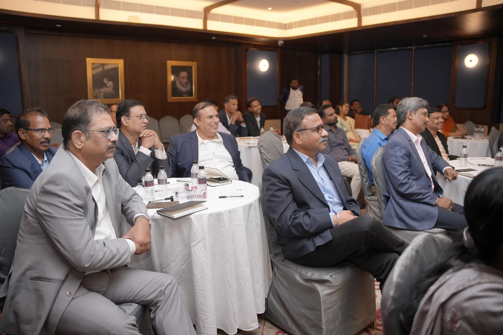 Business leaders gathered for a Leadership Summit session